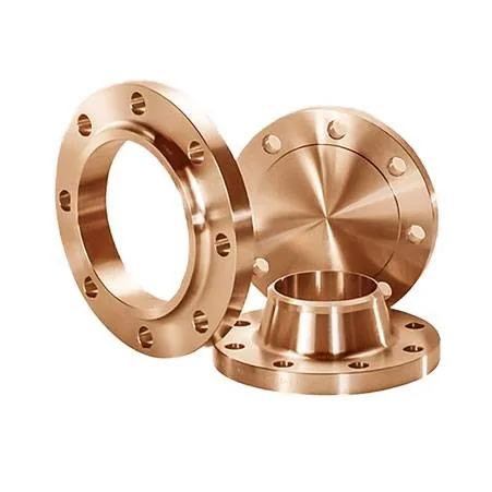 Assortment of copper nickel pipe flanges